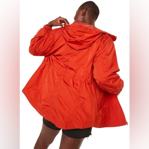 Old Navy Water-Resistant Hooded Utility Anorak Jacket Mesa Rock Petite Medium - Picture 2 of 5